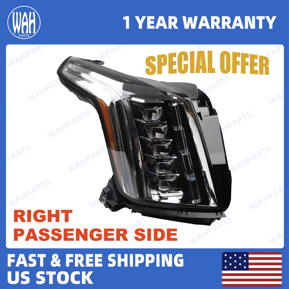 For 2015-2020 Cadillac Escalade LED Right Passenger Side Headlight Lamp 84216045