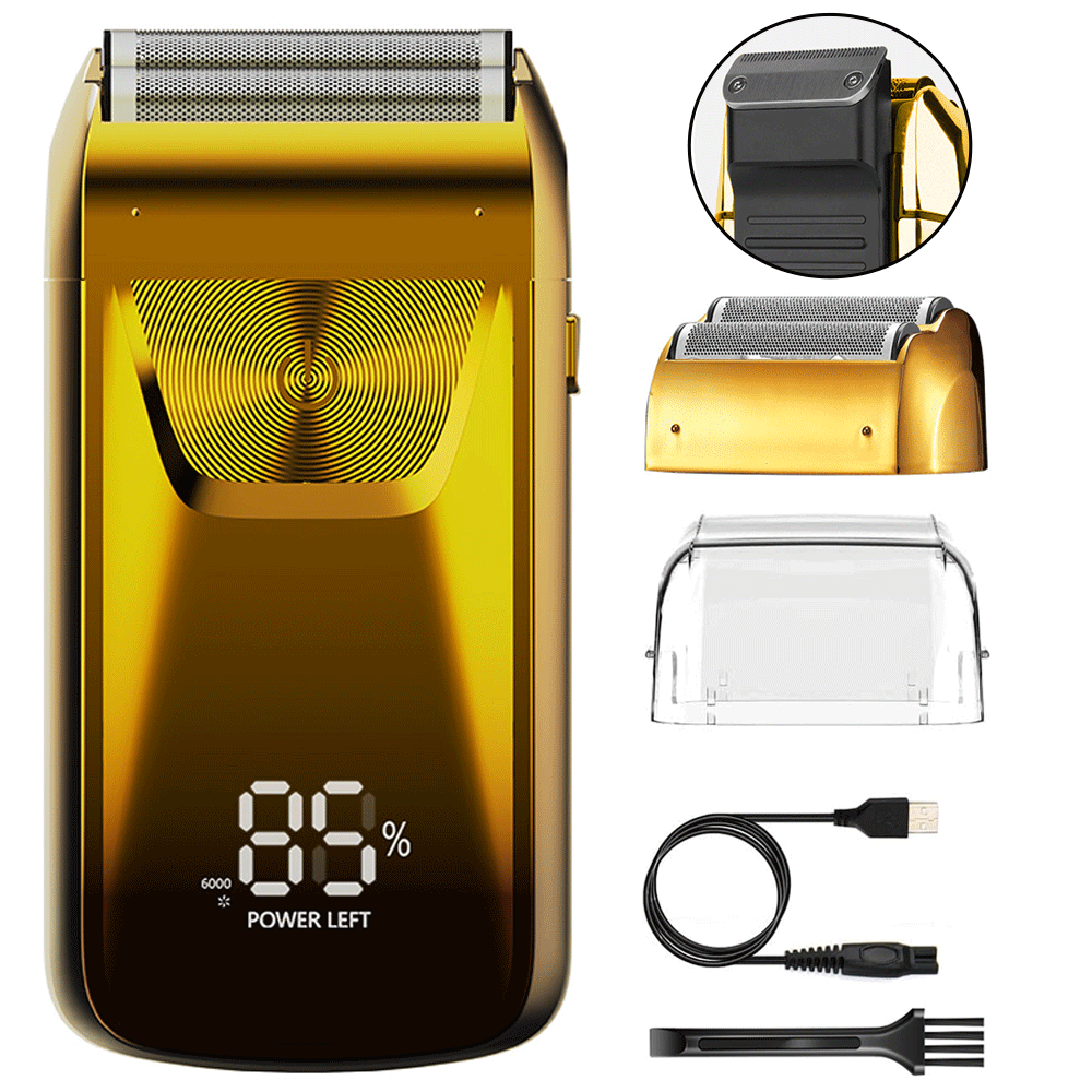 Men's Beard Trimmer Hair Clipper Waterproof Electric Body Shaver Grooming Kits