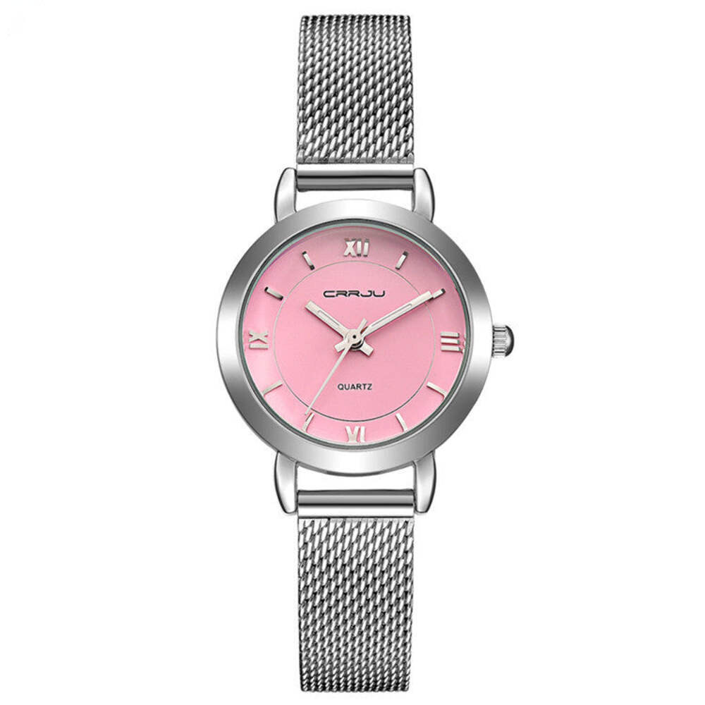 Stylish Casual Women's Waterproof Quartz Watch with Silver Alloy Case