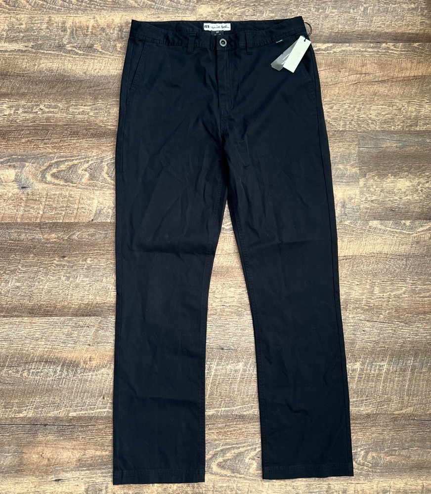 Travis Mathew Prestige 7 Livingston Stretch Golf Pant Black Size 34X32 NWT
