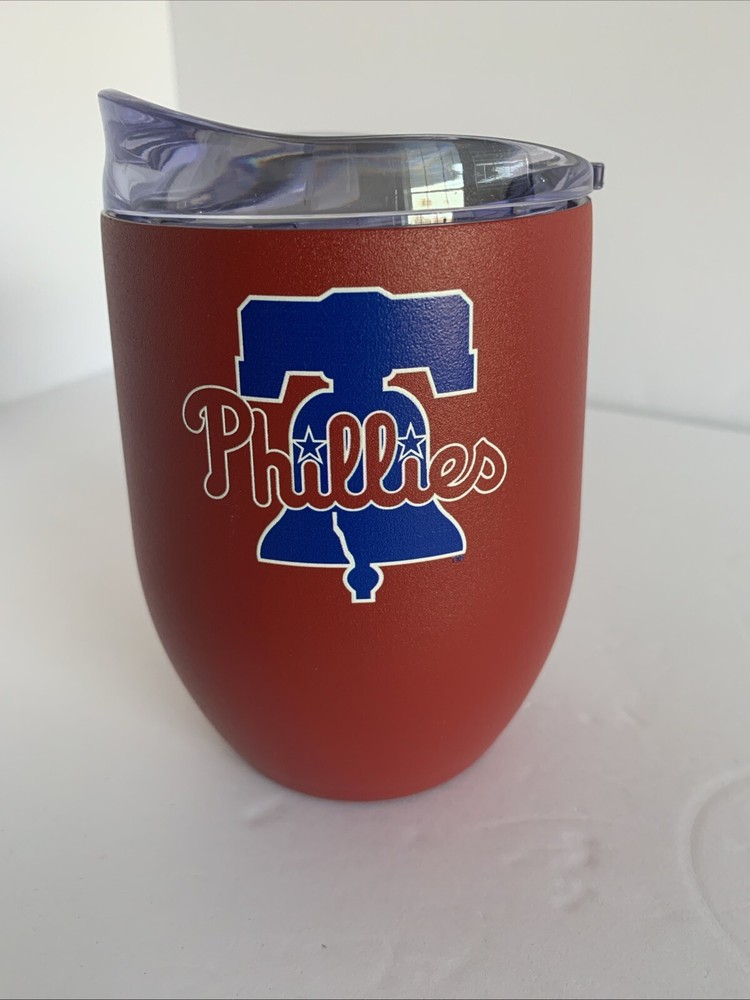 MLB Philadelphia Phillies 16oz Metal Cup With Lid New