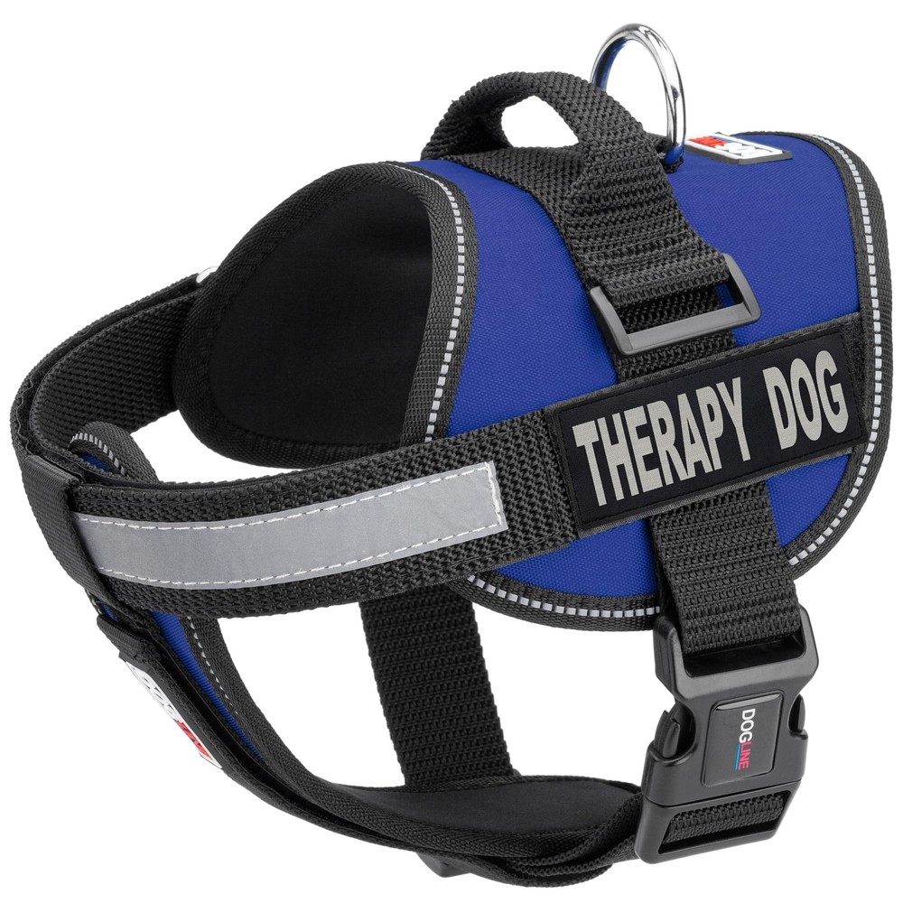 Vest Harness for Dogs and 2 Removable Therapy Dog Patches, Large/28 to 38