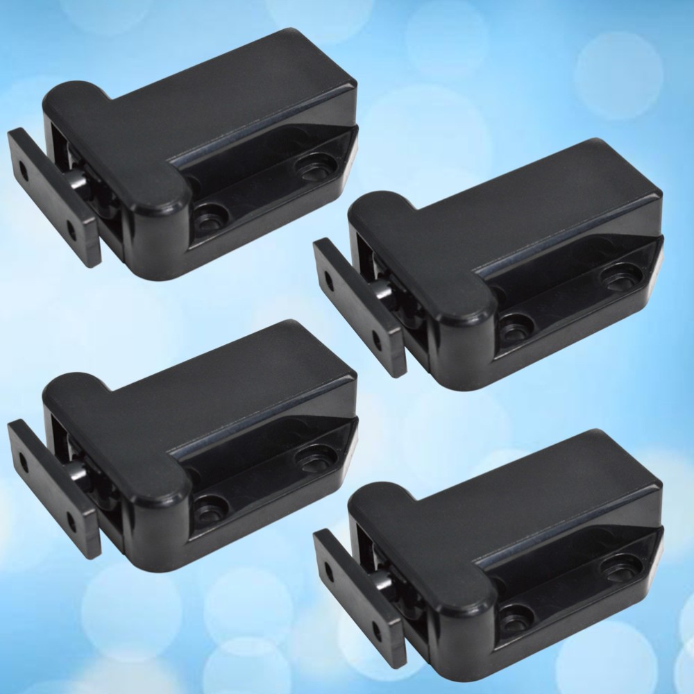 4 Pcs Self-locking Device Child Cabinet Door Latches and Catches Furniture