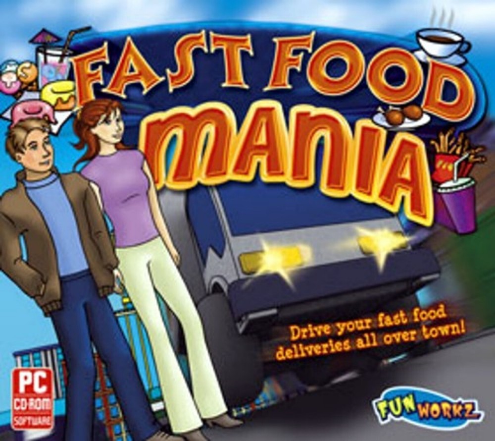 Fast Food Mania - Time Management Action Sim PC Software Game Sealed New