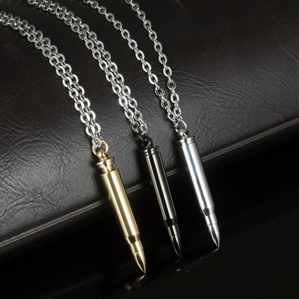 Men's Memorial Heart Urn Necklace for Ashes – Keepsake Pendant Jewelry