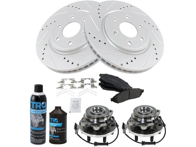 Front Brake Pad and Rotor and Wheel Hub Kit fits Frontier 2005-2019 27VDMZ
