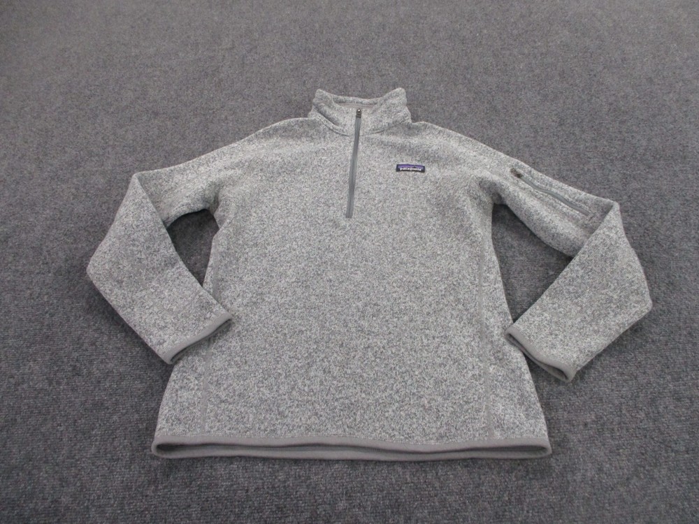 Patagonia Womens M Gray Better Sweater Fleece Jacket for Hiking Camping Outdoors
