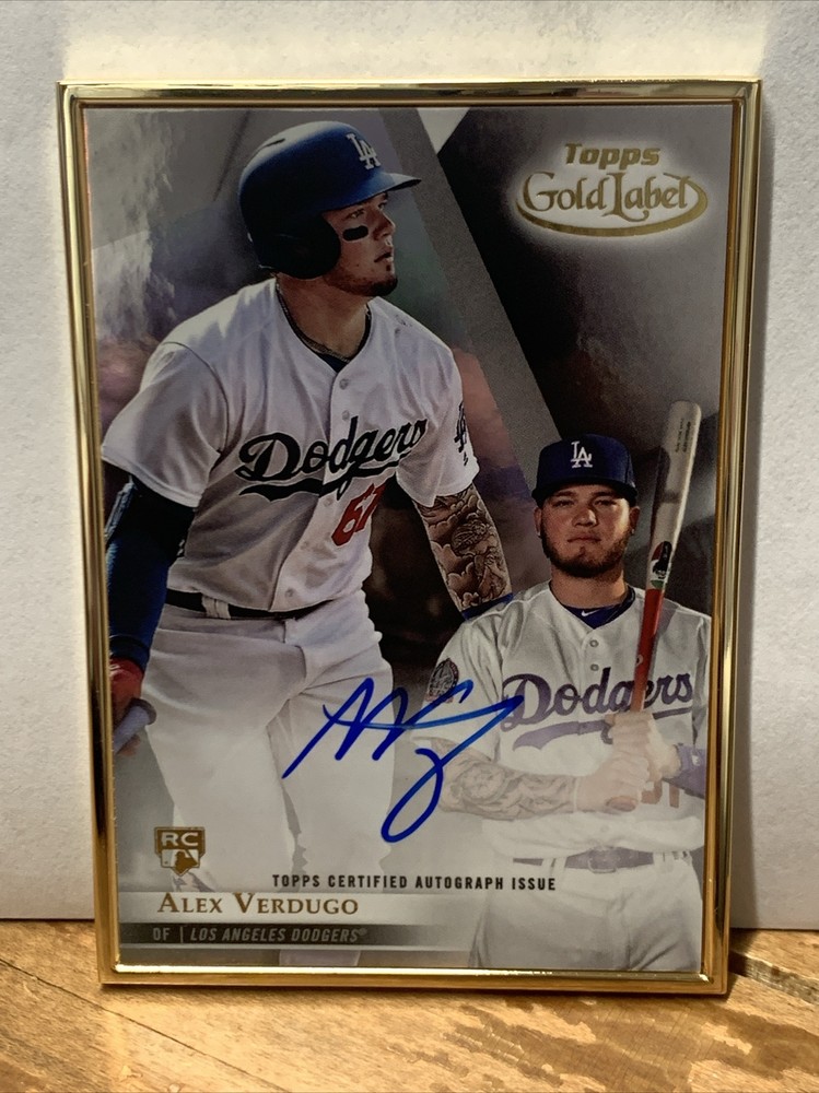 2018 Topps Gold Label Rookie Autograph Alex Verdugo Yankees