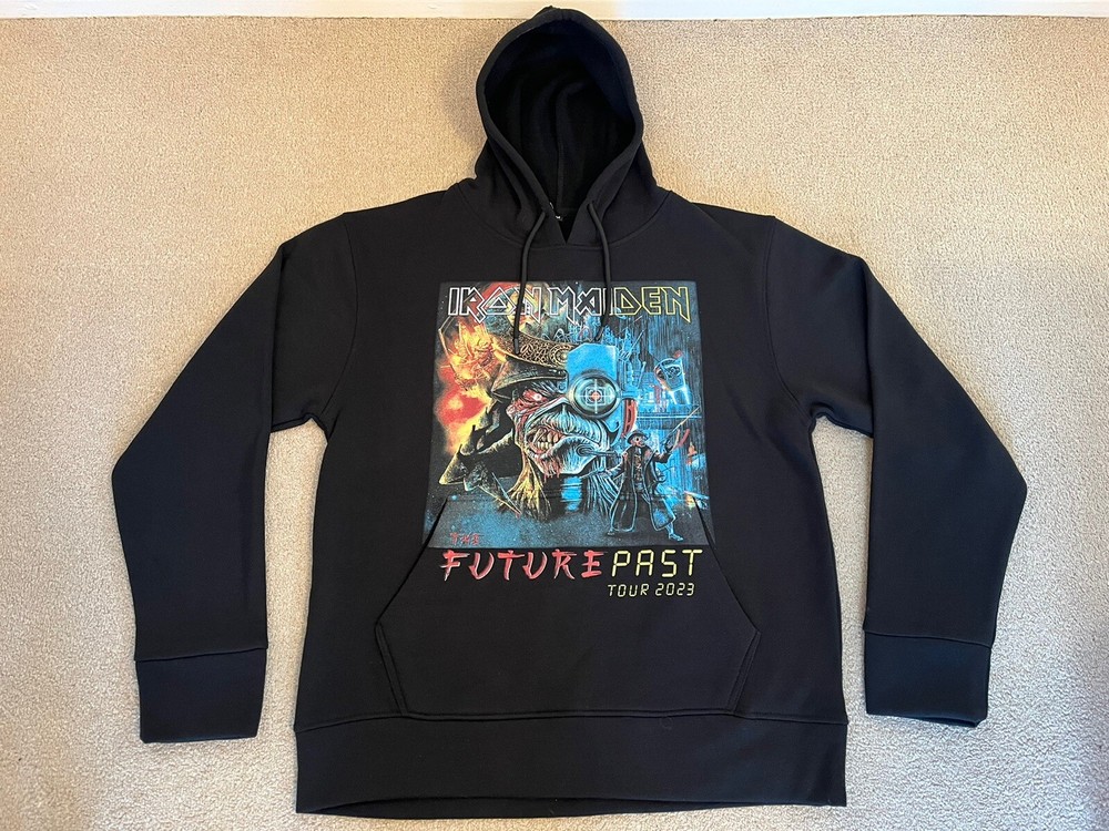 Iron Maiden Official Merch Future Past 2023 Hoodie Medium - VGC