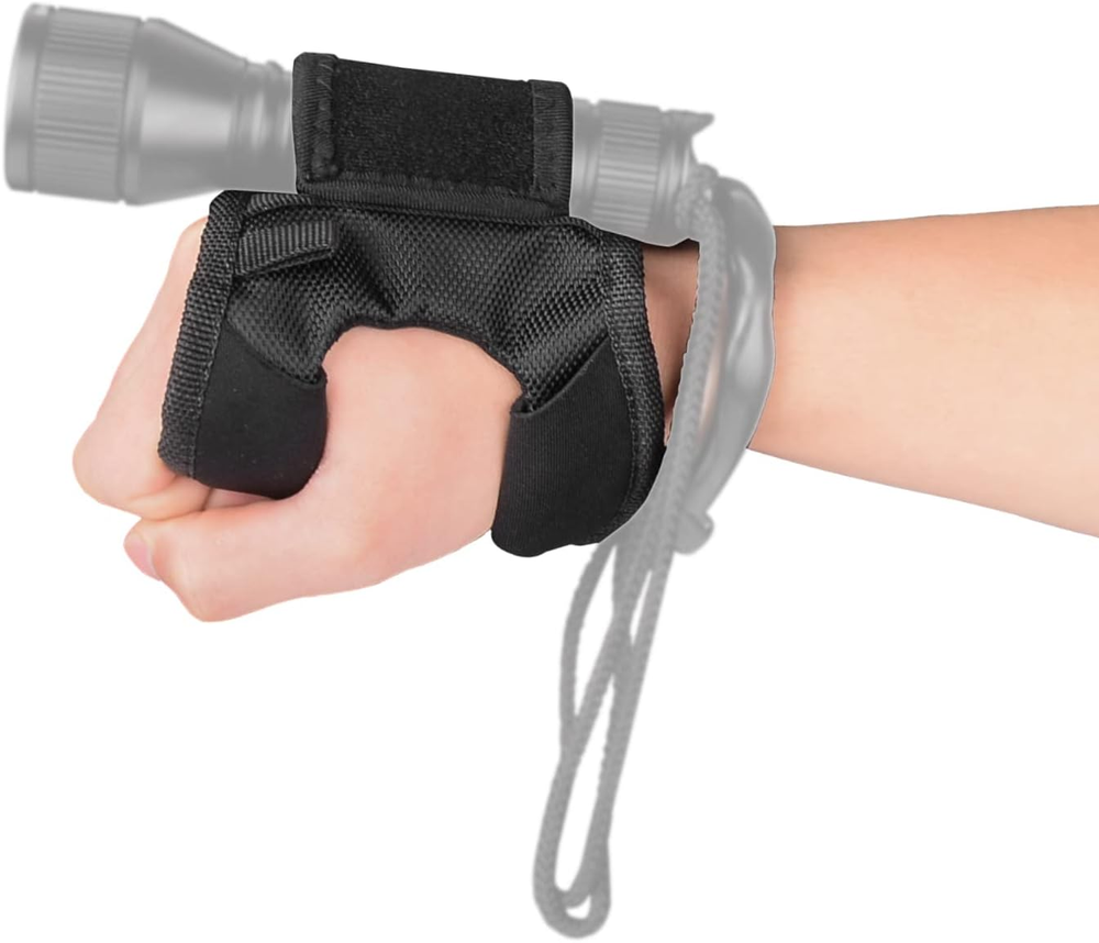 Adjustable Universal Hands-Free Wrist Holder for Diving Flashlight Gloves