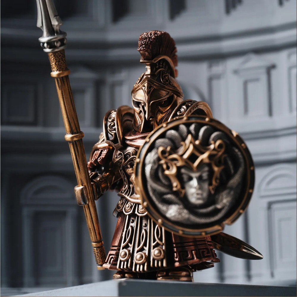 Spartan Warrior Figurine Magnetic Metal Toy Handcrafted Valentine's Day Gifts