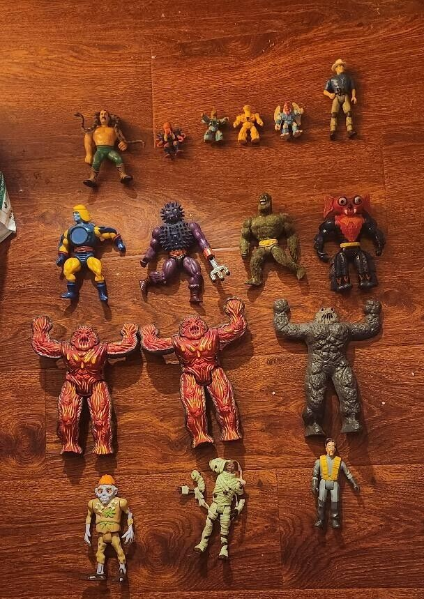 2 Lava Guys Set with Cover 4 He-Man Figures 3 Ghostbuster Toys More  