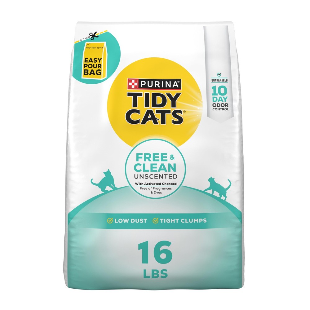 Purina Free & Clean Unscented Clumping Cat Litter for Multi-Cat Odor Control