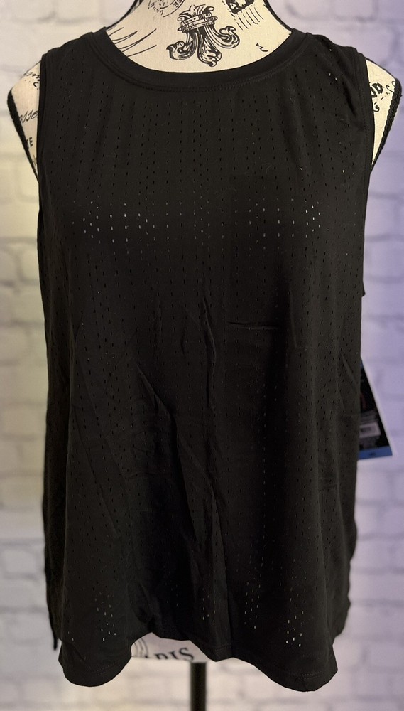 Members Mark Black Stretch Basketball Tank Top for Teens Size L New With Tags-image