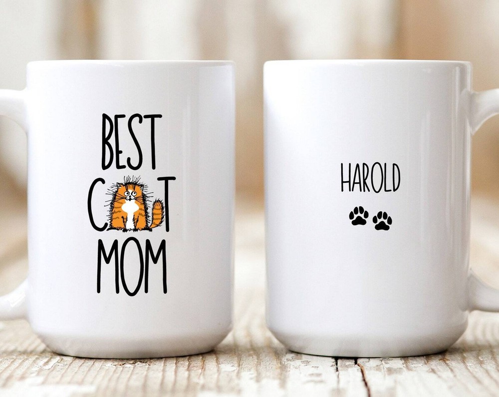 Orange Cat Mug Cat Mom Mug Cat Coffee Mug Ginger Cat Cat Themed Gifts Mother's