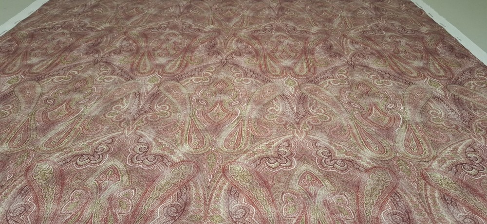 ROLL END 1.9 METRES OF WARWICK FABRICS ROUSHAM UPHOLSTERY FABRIC IN ANTIQUE