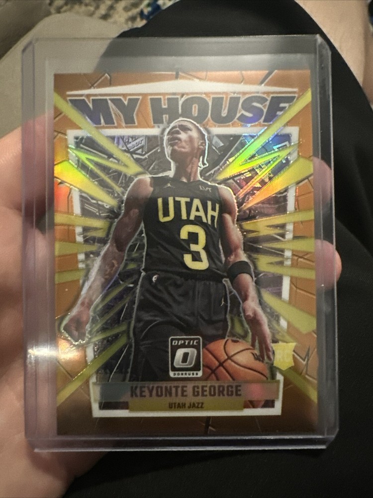 Keyonte George 2023-24 Donruss Optic 1/1 #4 RC ORANGE My House 39/39 Utah Jazz