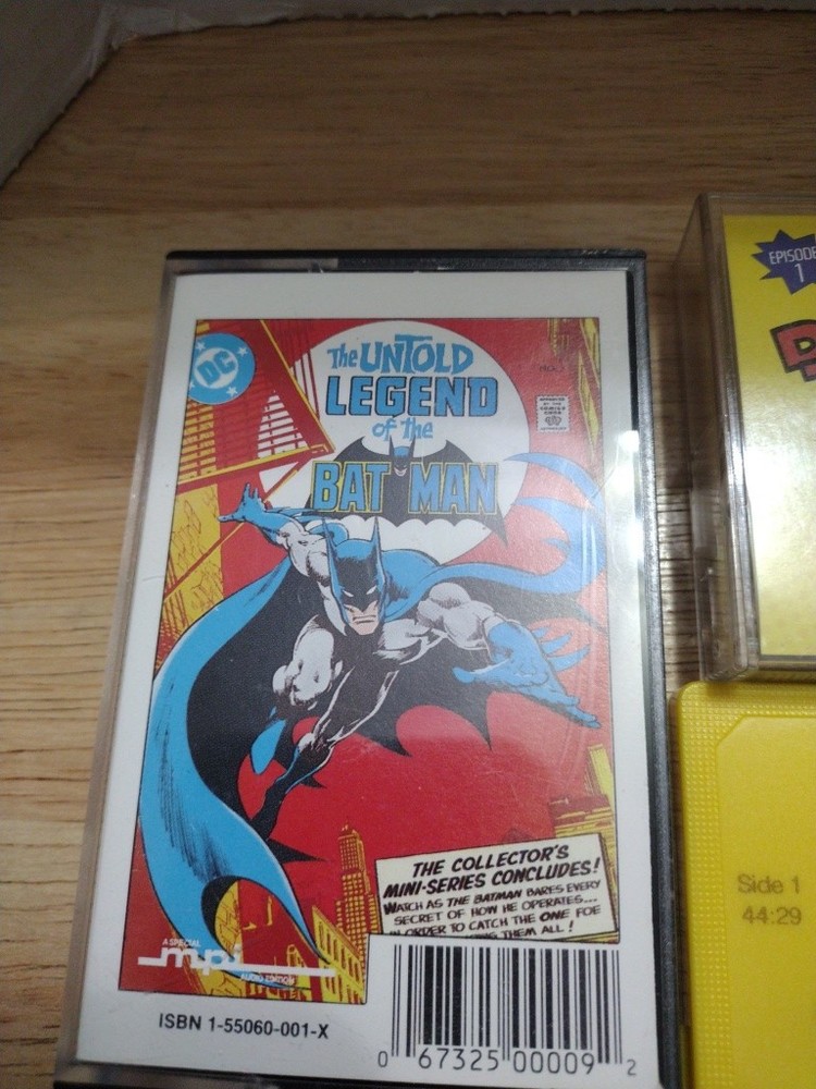 Vintage Cassettes Lot The Untold Legend Of Batman Ninja Turtles And Dick Tracy