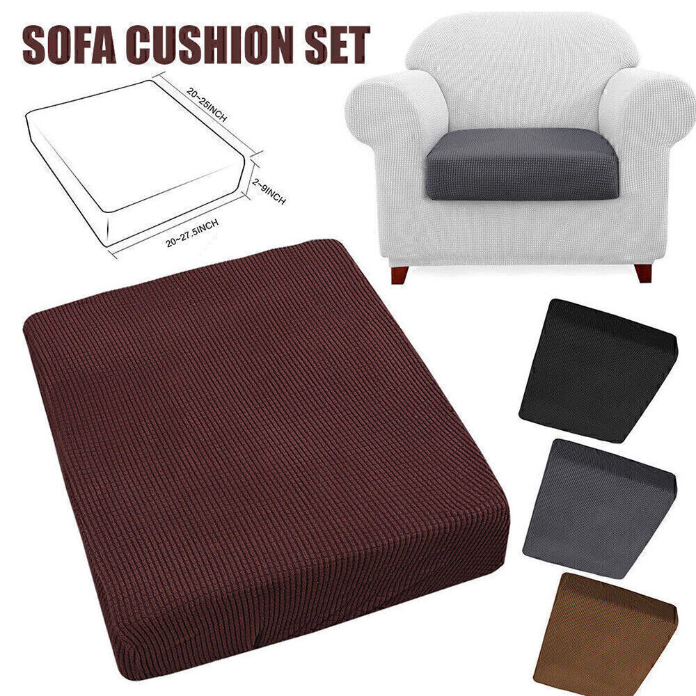 Replacement Sofa Seat Covers Fabric Stretchy Protector Cushion Cover Couch Slip