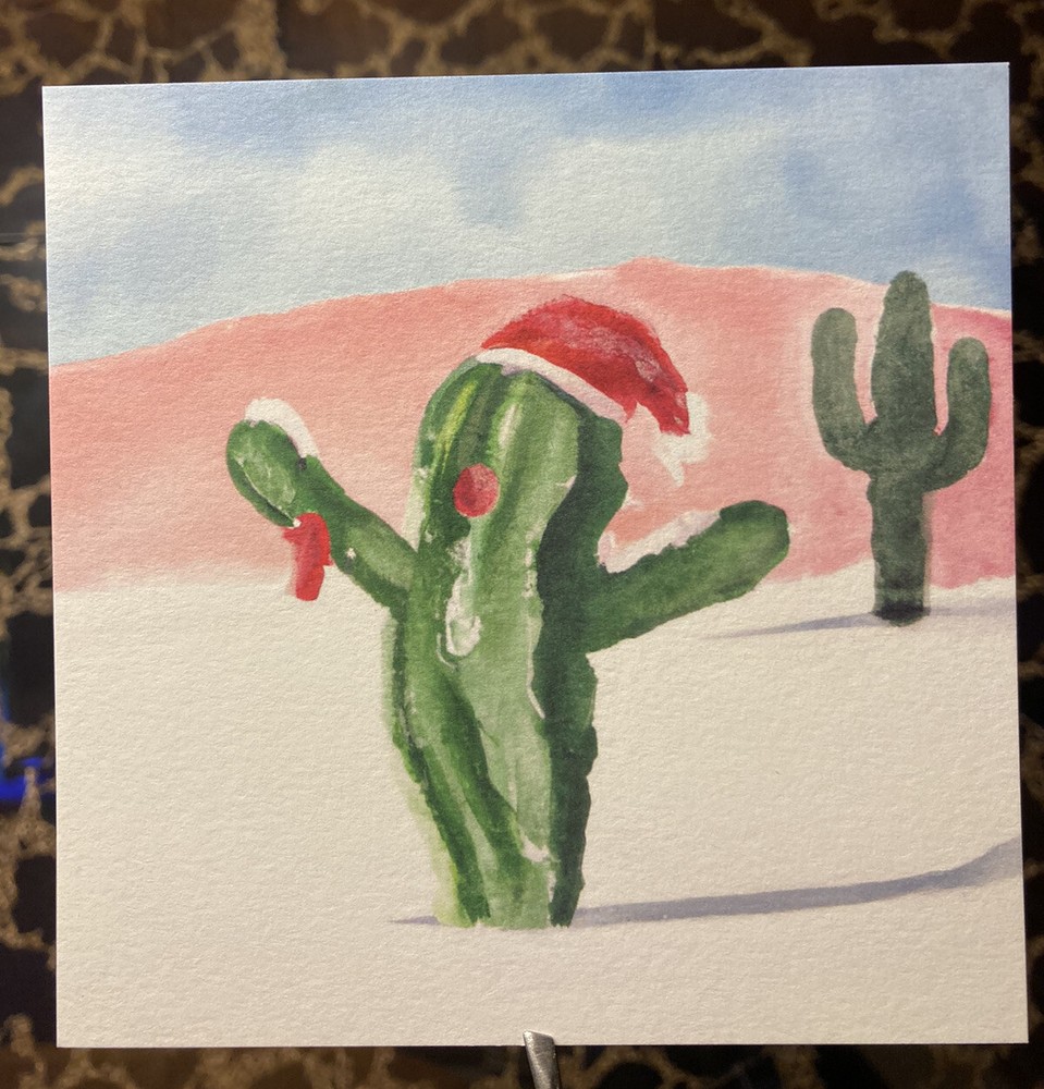 Seasonal Greeting Cards - Holiday Cactus-image