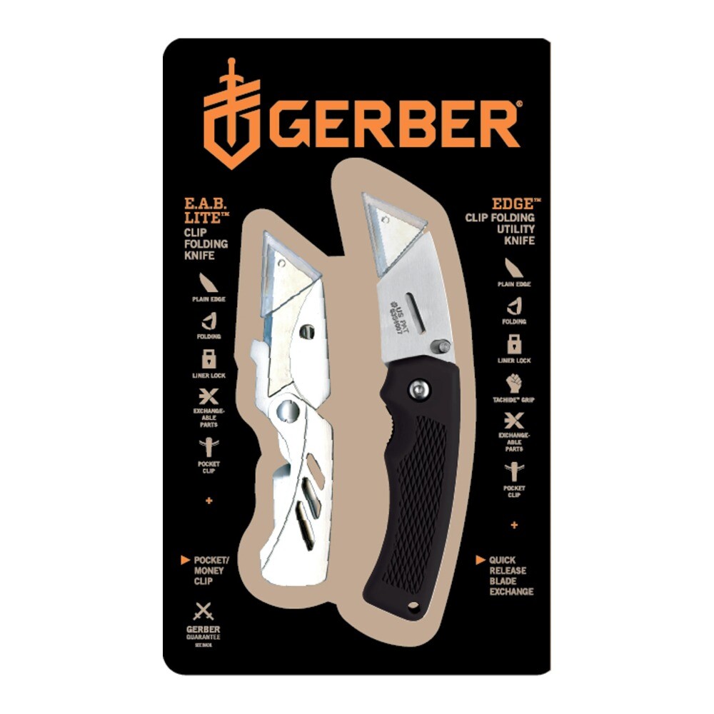 Upgraded EAB Lite and Edge Utility Folding Knife Box Cutter Combo Set