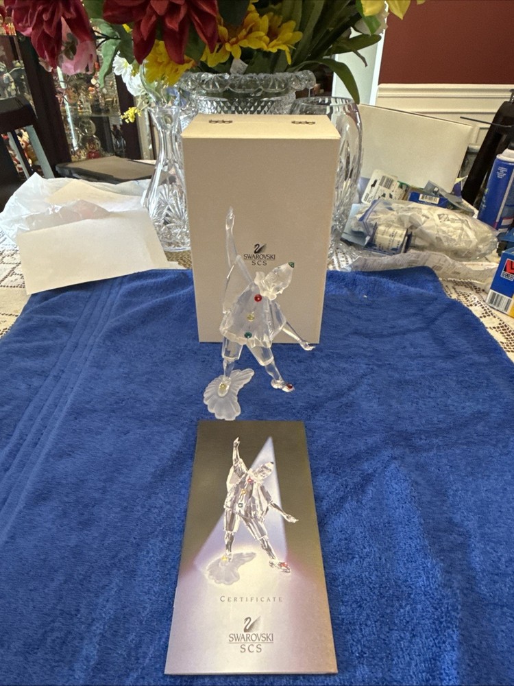 Swarovski 1999 Annual Edition Pierrot Crystal Figurine SCS
