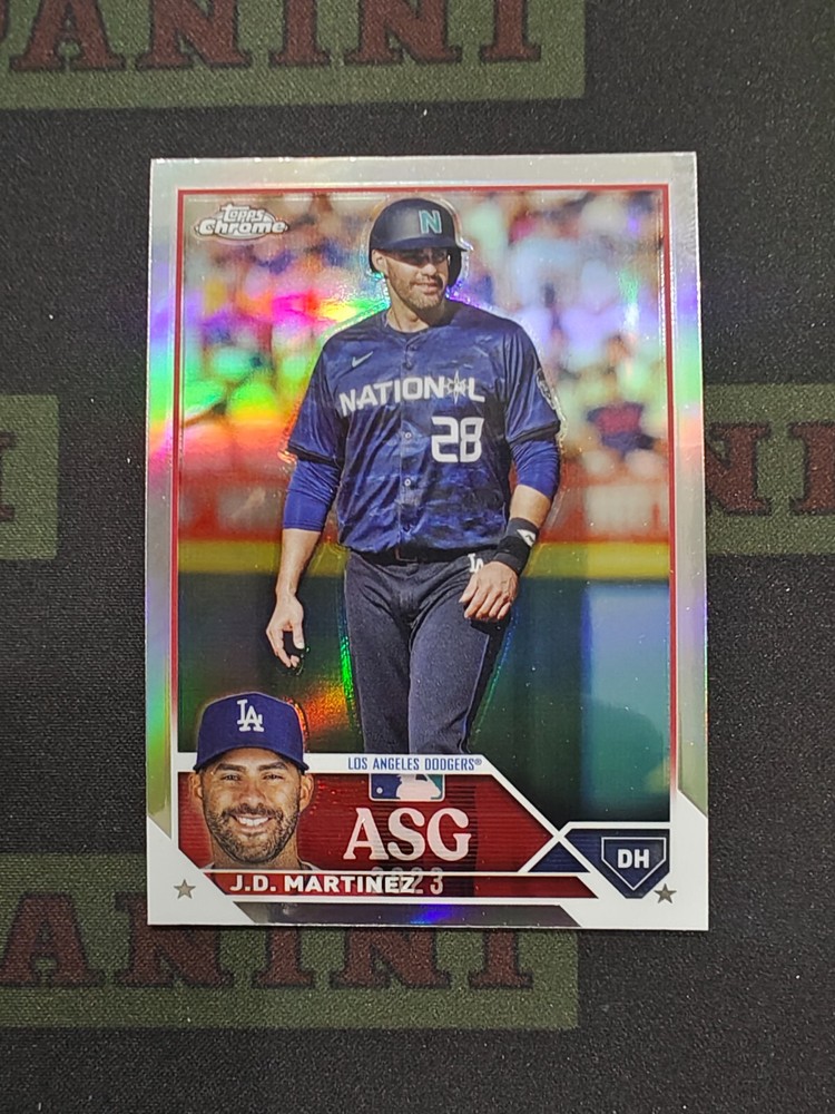2023 Topps Chrome J.D. Martinez All-Star Game Refractor Card