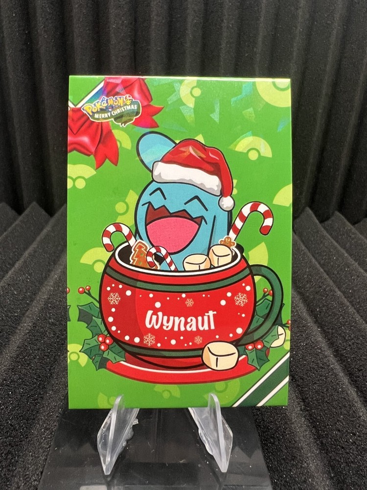 Wynaut - Cracked Ice Holo - Christmas Card Database - Pokemon NM