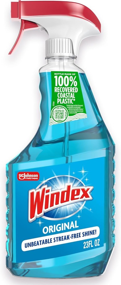 Windex Glass Window Cleaner Spray Original Blue 23 fl oz Streak Free Shine Home