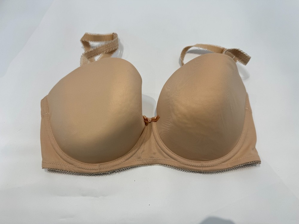 Freya Deco Bra Underwired Padded Strapless T Shirt Bra Size 32E Nude