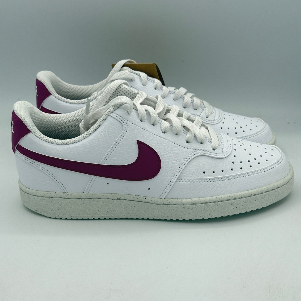 Nike Court Vision Low NN Women 10 White Cactus Flower Purple Sneaker DH3158 500