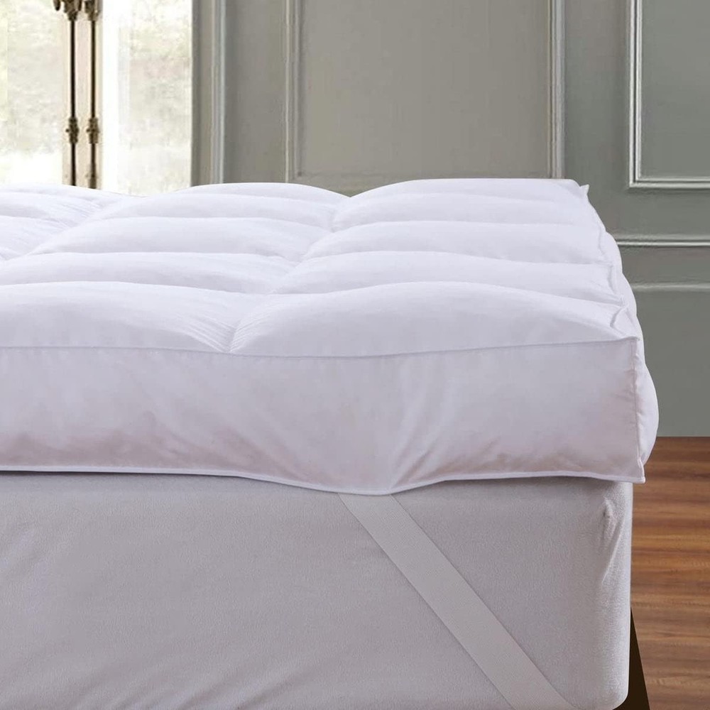 Mattress Topper Queen, Extra Soft Pillow Top Mattress Topper Queen for Firm B...