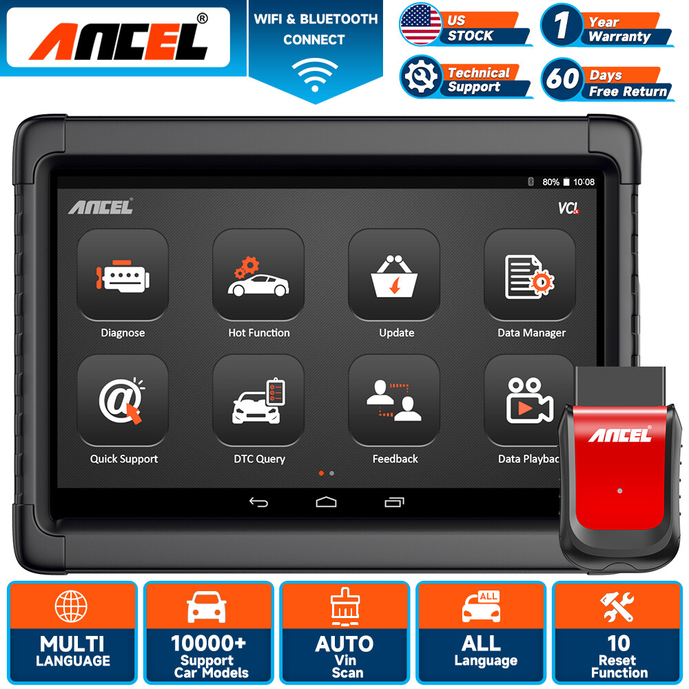 ANCEL X6 OBD2 Scanner Bidirectional Diagnostic Tool for ABS SRS DPF Engine