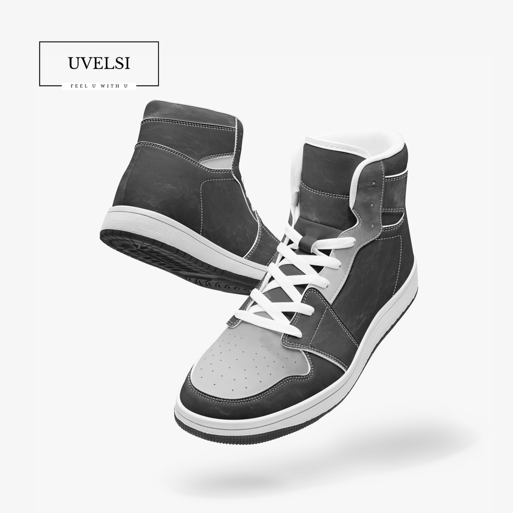 UVelsi Best Mens Sneakers Black Sogo Edition Outdoor High Top Leather Shoes
