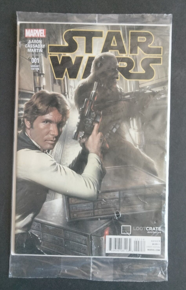 STAR WARS #1 (2015) Limited Edition LOOT CRATE Variant Cover Marvel Comics VF-NM