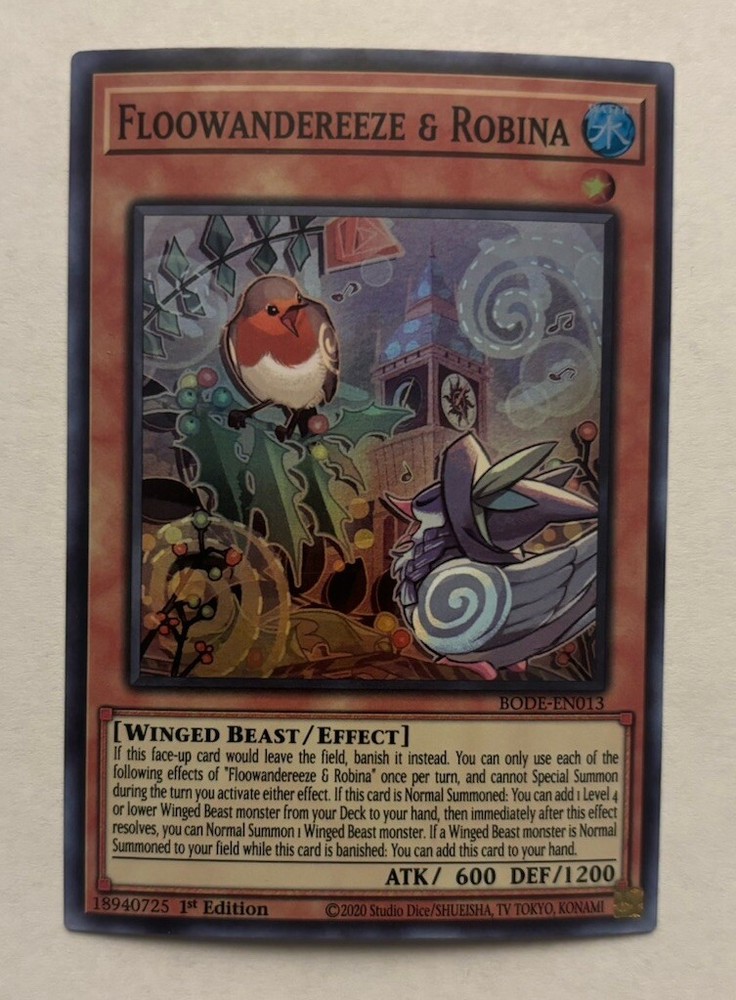 Floowandereeze Robina BODE-EN013 1st Edition Burst of Destiny Card