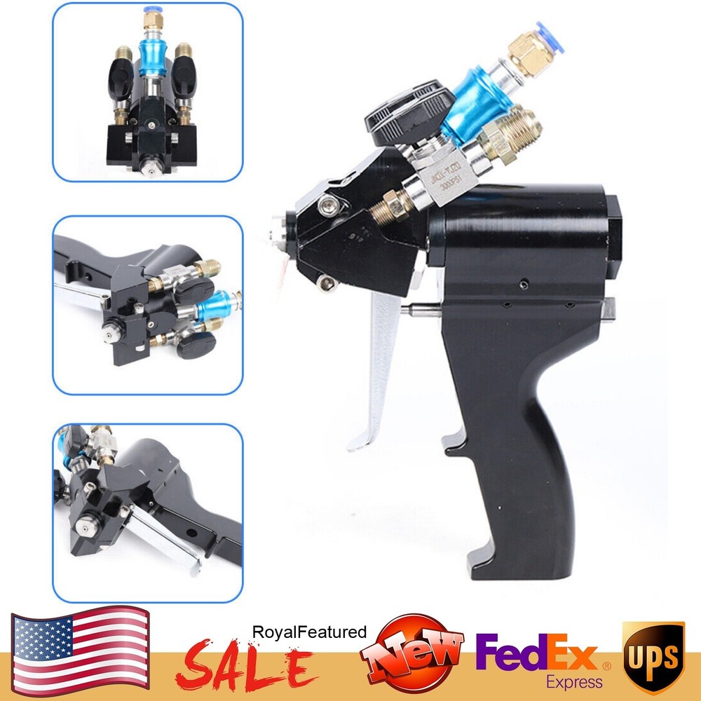 P2 PU Black Foam Spray Gun Upgrade Polyurethane Air Purge Spray Gun USA Shipping