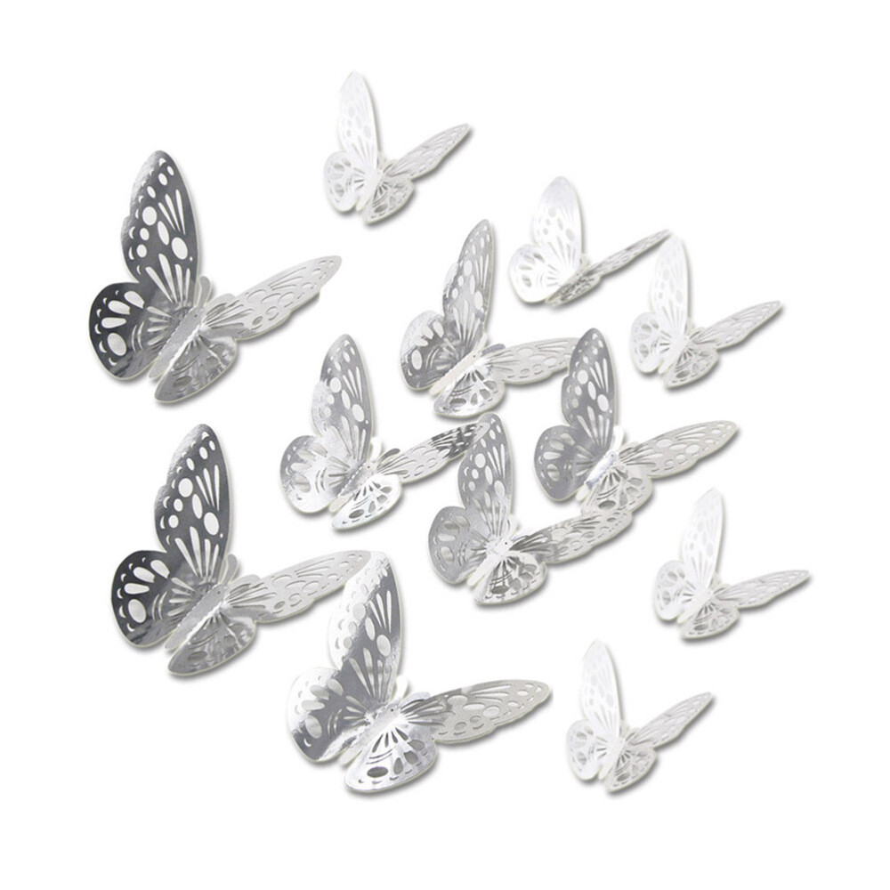 12 Pcs Wall Art Stickers 3D Wall Decals Removable Wall Stickers