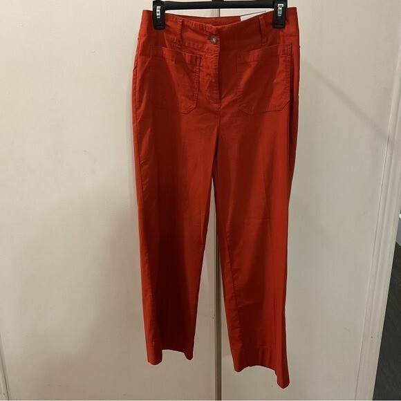 Nicole Miller Hi Rise Straight Leg Carmin Pants Size 4 NWT