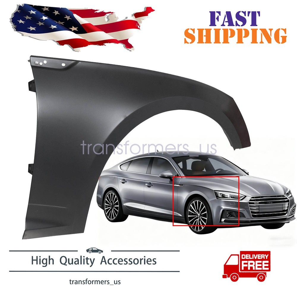 Front Right Fender For 2018-2021 Audi A5 S5/Sportback Primed Steel 8W6821106B