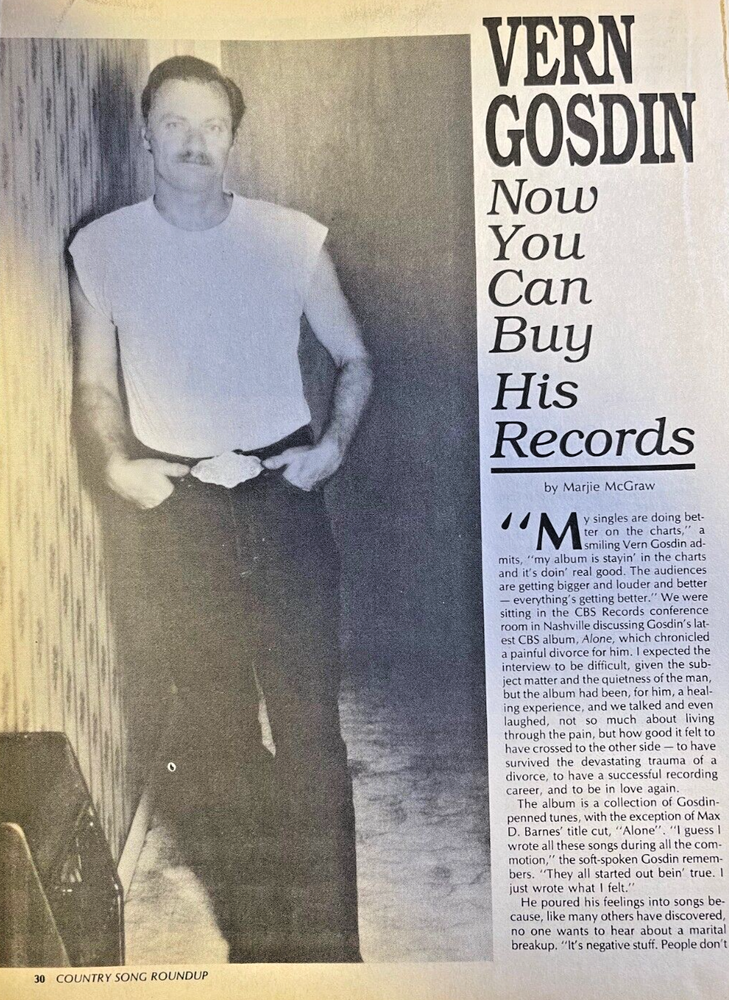 1989 Country Music Performer Vern Gosdin