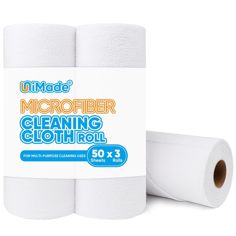 Microfiber Cleaning Cloths 150 Pack Commercial Grade Shop Towels Washable Reusable