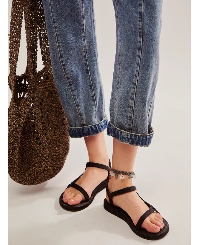 BEST SELLER🎁 Teva Women's  Original Universal Slim Sandals Black - FAST SHIP