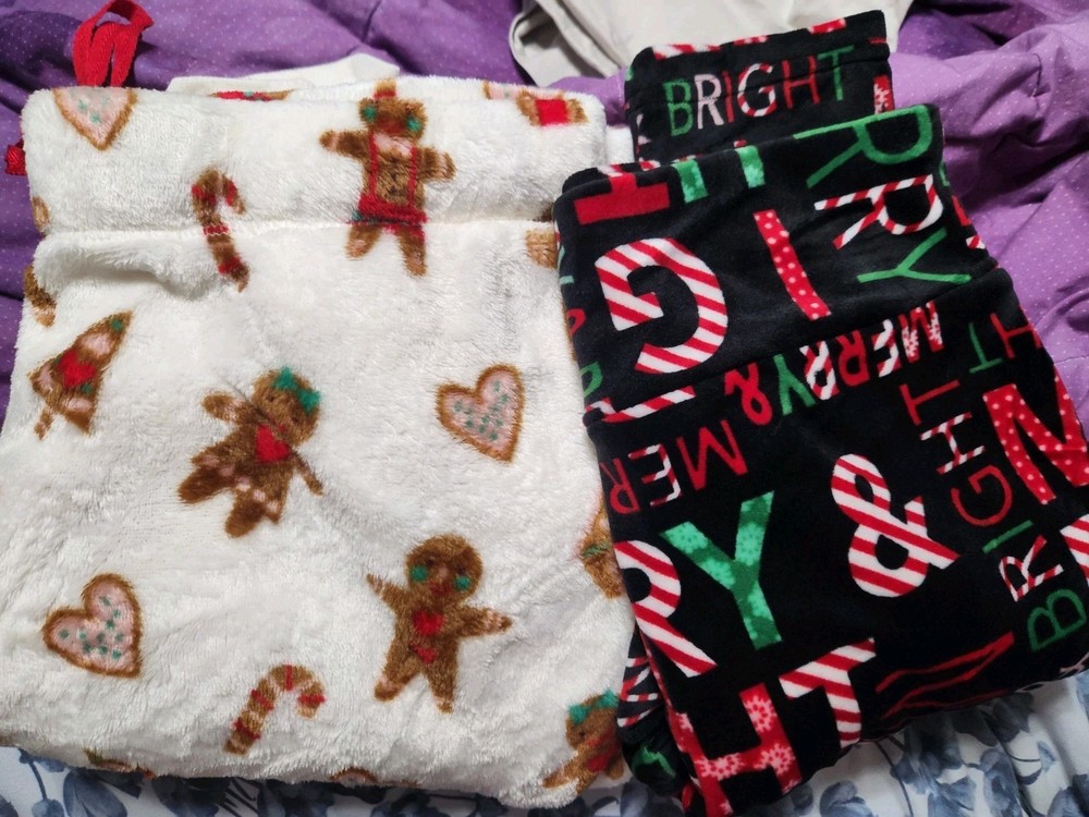 Set Of 2 Pluff Pj Bottoms Christmas