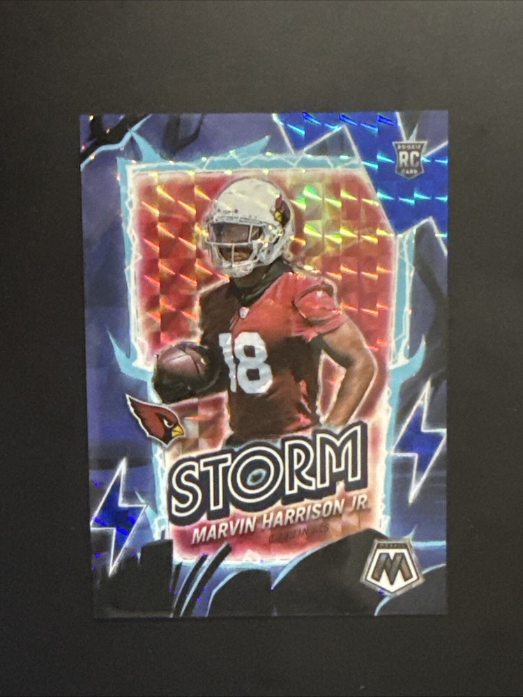 2024 MOSAIC - MARVIN HARRISON JR. - BLUE MOSAIC STORM - CARDINALS - ROOKIE #6/99