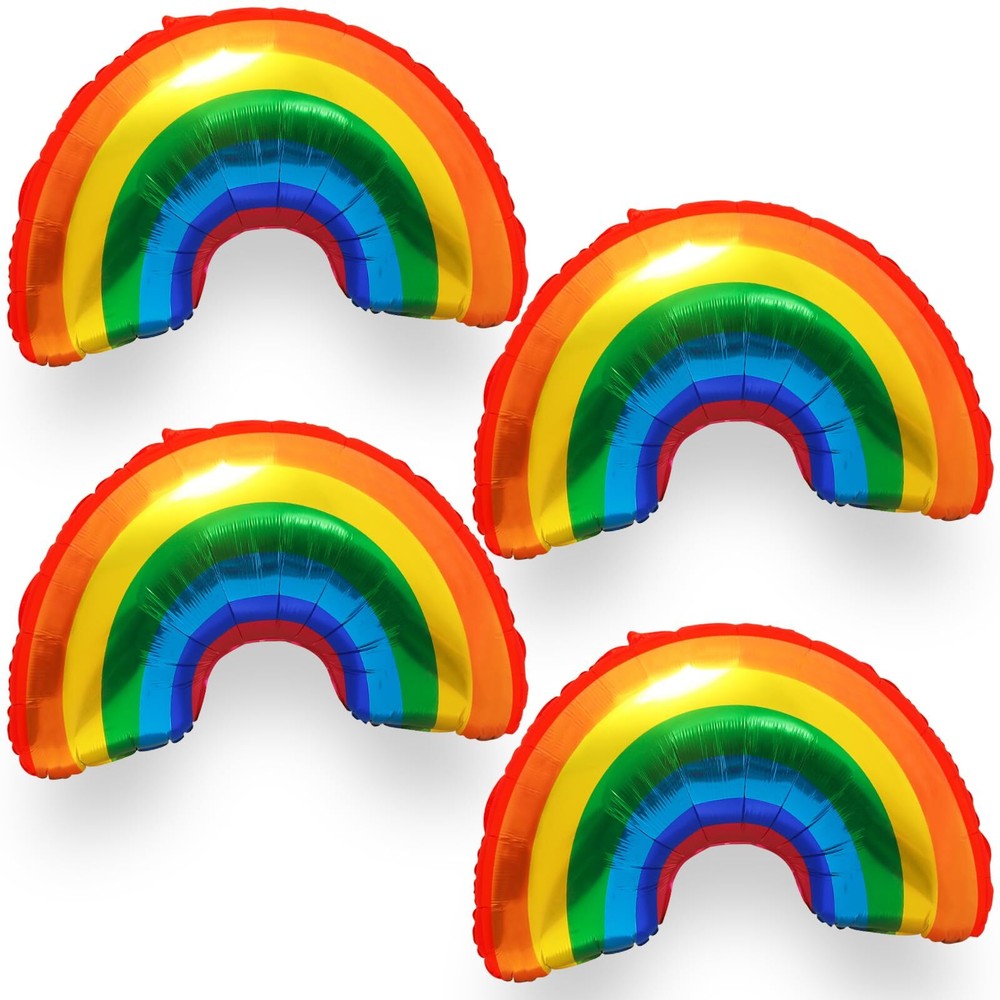 Giant Pride Day Balloons Rainbow Foil Balloons 38'' Large Rainbow Balloons fo...-image