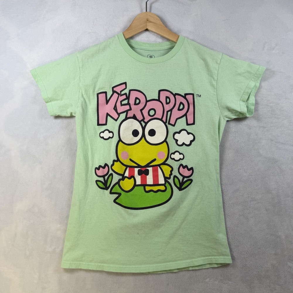 2023 Sanrio Keroppi Double Sided Green T-Shirt, Size S