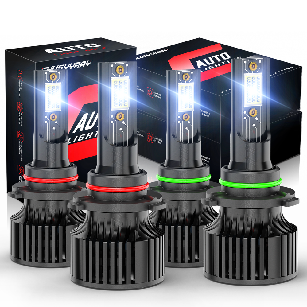 6000K LED Headlights Hi/Lo Bulbs for 1990-1998 Chevy C/K Pickup 1500 2500