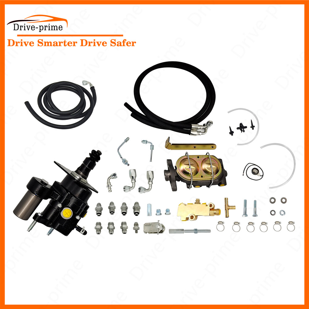 Universal Hydro booster Power Hydraulic Brake Booster Master Disc Disc Hose Kit