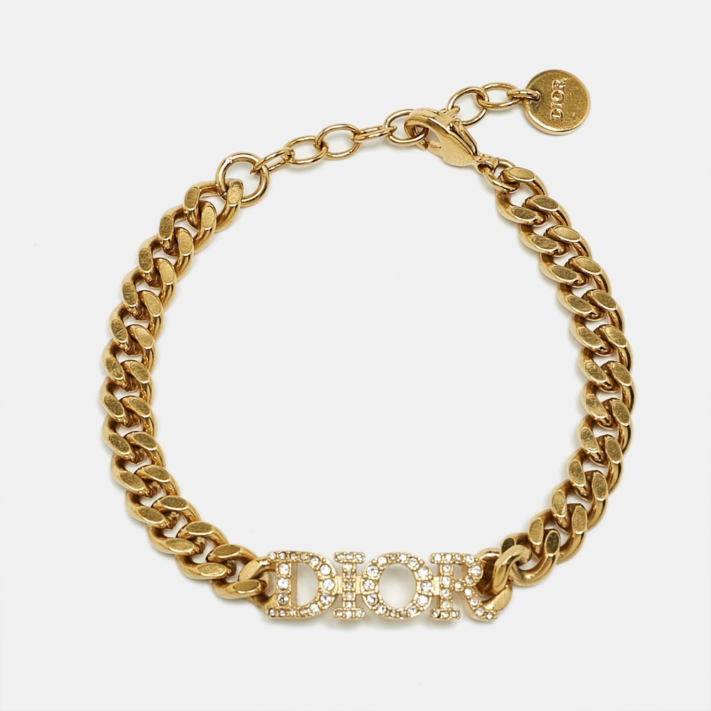 Dior Dio(r)evolution Gold Tone Crystal Bracelet